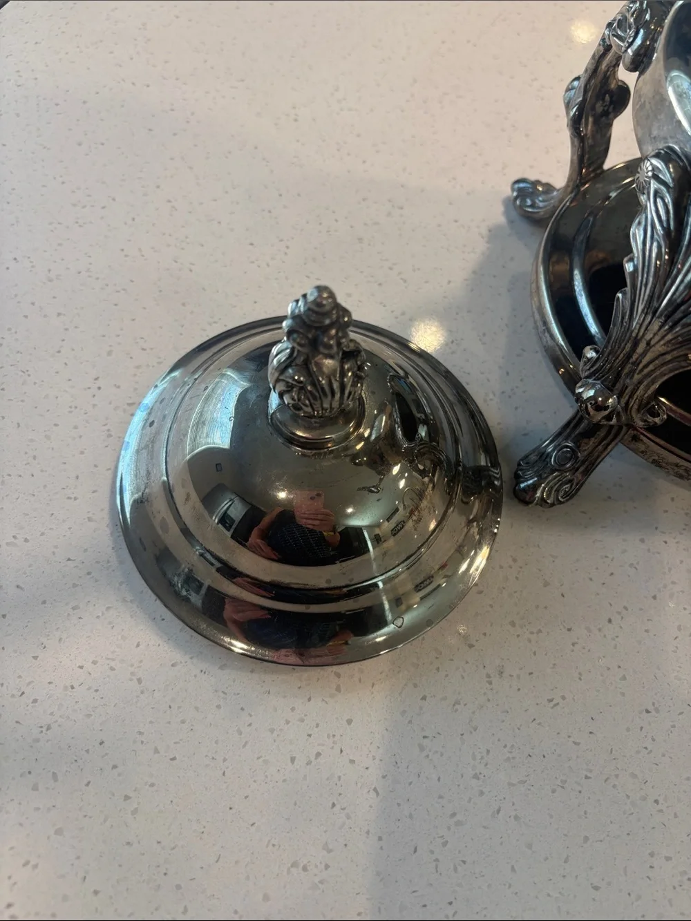Vintage Ornate Silver-Plated Coffee Urn – Made in Indonesia